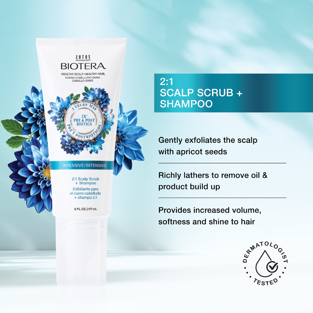 2:1 Scalp Scrub + Shampoo 177ml
